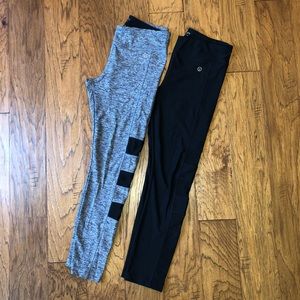 Leggings with Mesh Inserts